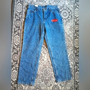 Vintage Deadstock Wrangler Stone Wash Baggy Jeans Womens 12 Short NWT 90s Y2K